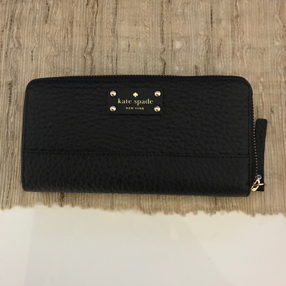 Kate Spade Neda Bay Street Black Leather Wallet